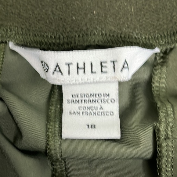 Athleta army green pants size 18 - Picture 6 of 10